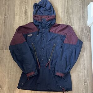 Columbia Men’s M Colorblock 1/2 Zip Anorak Jacket Windbreaker Rain Coat VTG 90s